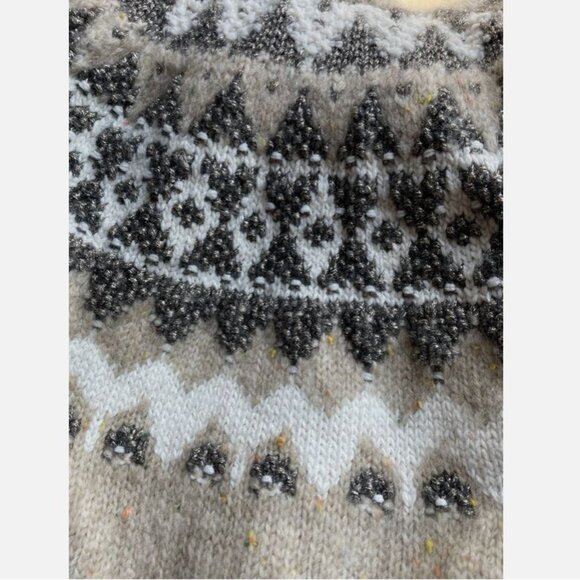 NWT Anthropologie Pilcro Ribbed Turtleneck Sweater Fair Isle Size S - Picture 10 of 11